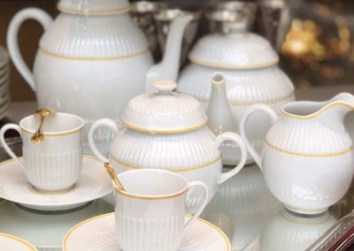 Service de table – porcelaine de Limoges –  Christofle – Aurore