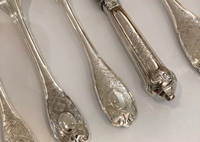 Ménagère d’exception- Puiforcat-modèle Elysée-argent massif-119 pièces