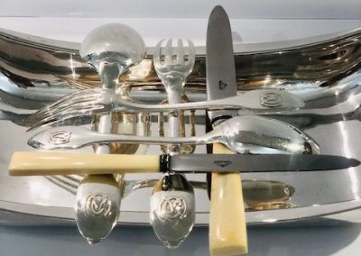 Ménagère, Puiforcat, art-déco, en argent massif, à saisir !