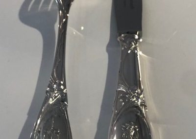 Ménagère, Christofle, art-nouveau, au monogramme du grand restaurant : Maxim’s,