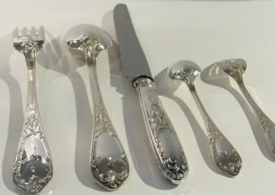 Ménagère art nouveau, Iris, Ercuis