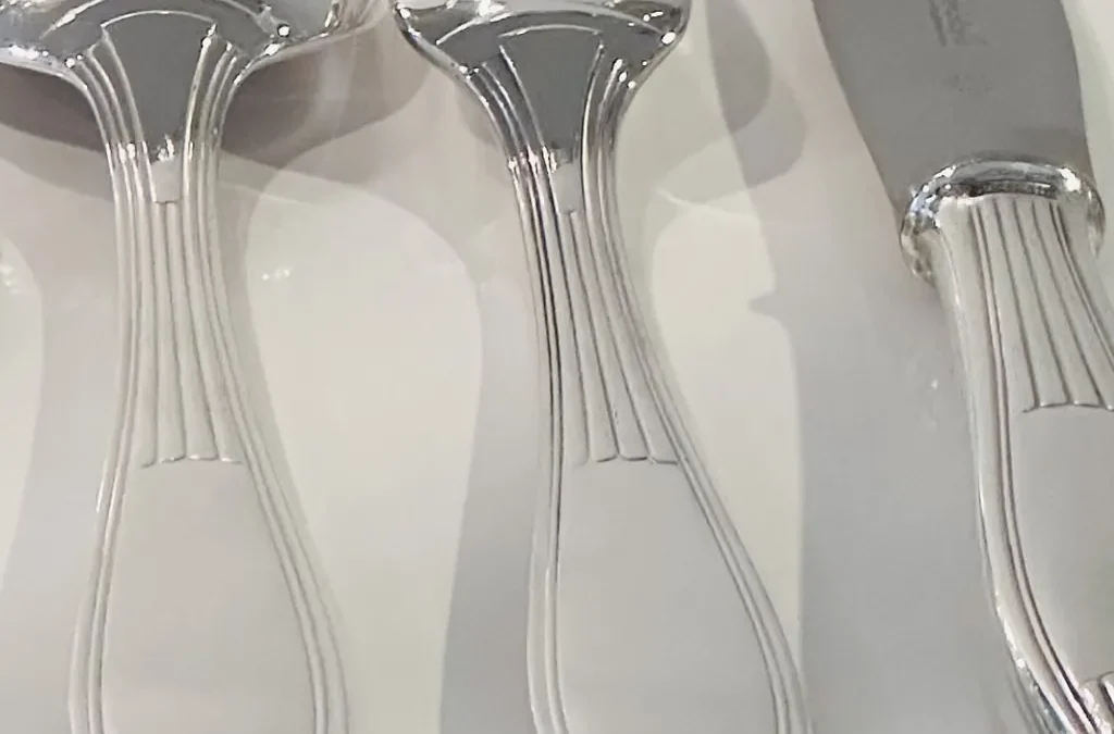 Ménagère Christofle, Saïgon, art déco,138 pièces, Luc Lanel.