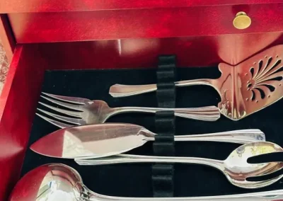 Ménagère art-déco, Christofle, modèle Boréal.