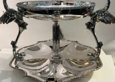 Centre de table – Roux-Marquiant – métal argenté