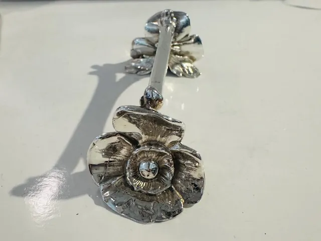 12 porte-couteaux, « Gallia », « Anémones » - détail 3