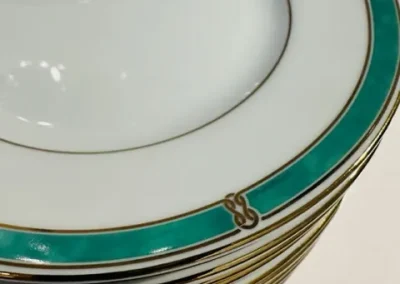 Service de table – porcelaine – Christofle – Océana Vert