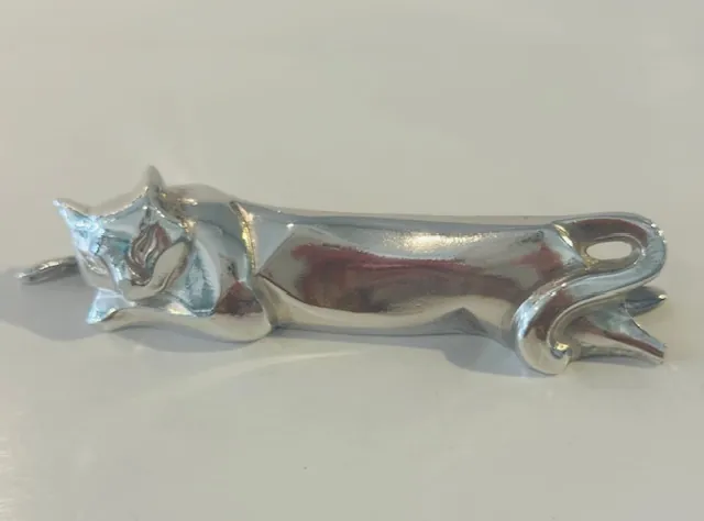 12 porte-couteaux, art-déco, signés Gallia - chat