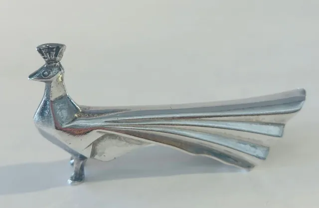 12 porte-couteaux, art-déco, signés Gallia - paon