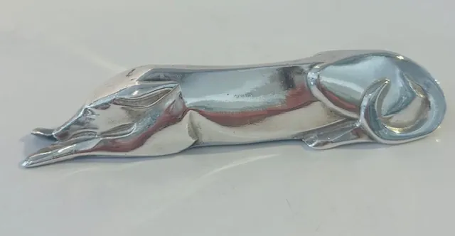 12 porte-couteaux, art-déco, signés Gallia - chien couché