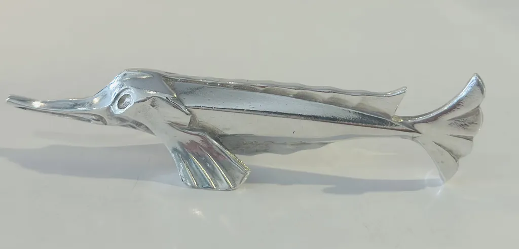 12 porte-couteaux, art-déco, signés Gallia - poisson