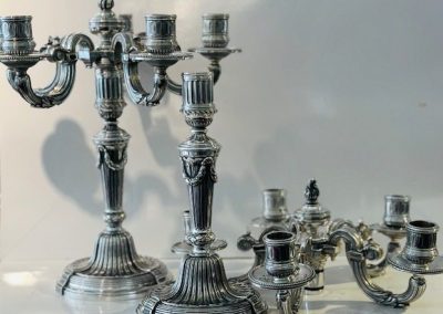 Paire de candélabres de la maison Christofle.