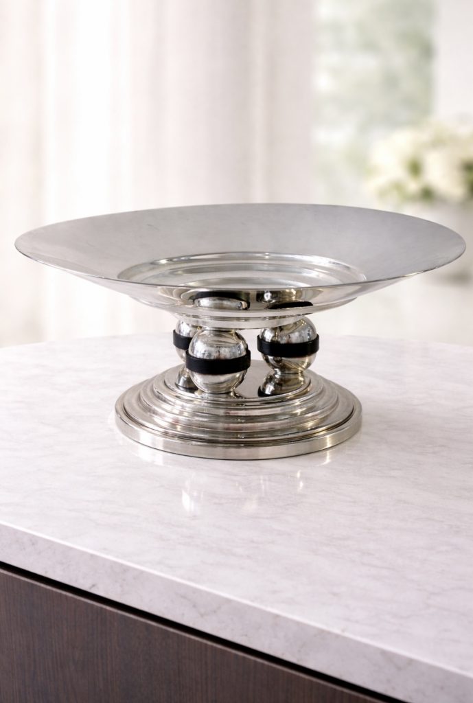 Coupe à fruits, signée Orbrille, art-déco