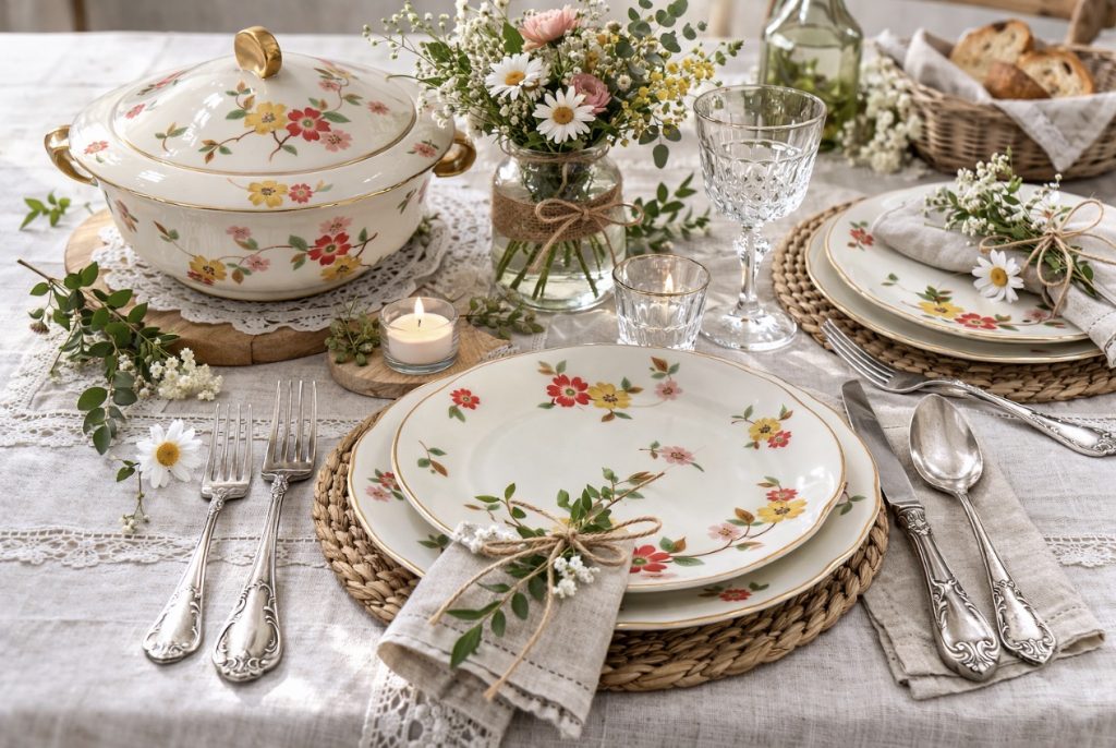 Service de table Raynaud, porcelaine de Limoges