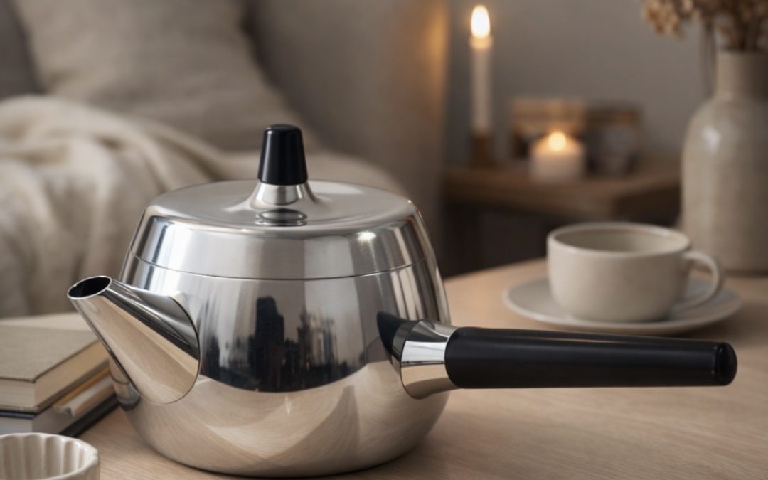 Théière – Georg Jensen – argent massif.