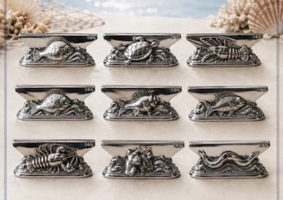 12 porte-couteaux – Soh – coquillages et crustacés.