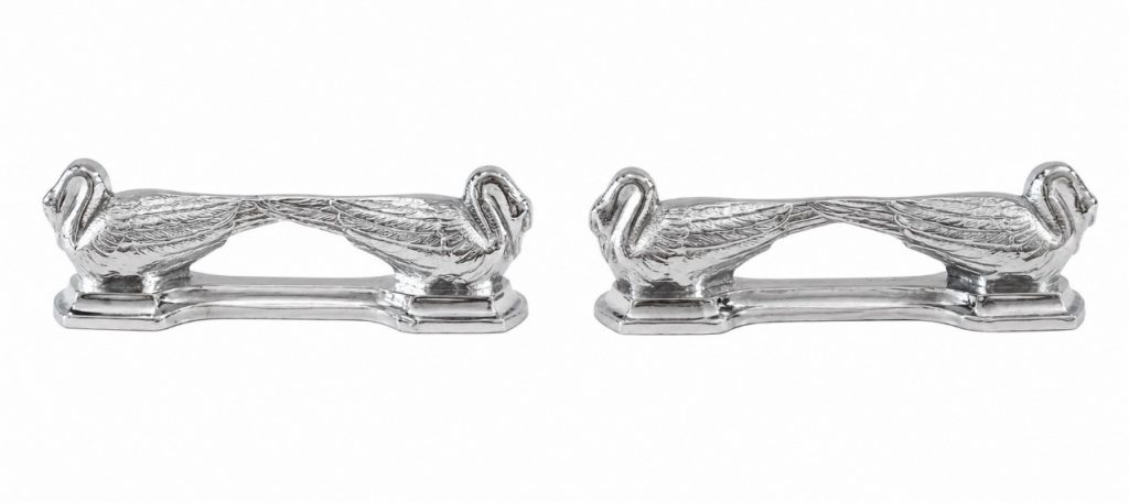 porte-couteaux cygnes art déco