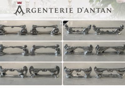 12 porte-couteaux – Animalier – Art déco –