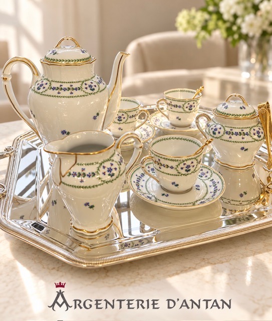 Service de table Bernardaud, modèle Barbeaux.